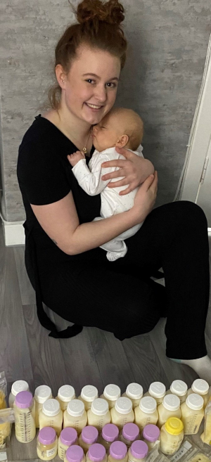 image woman and baby